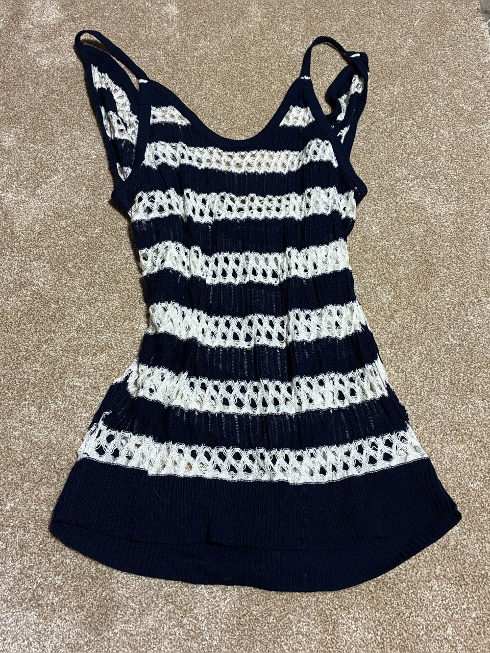 Scoop front or back knit swimsuit cover-up / dress